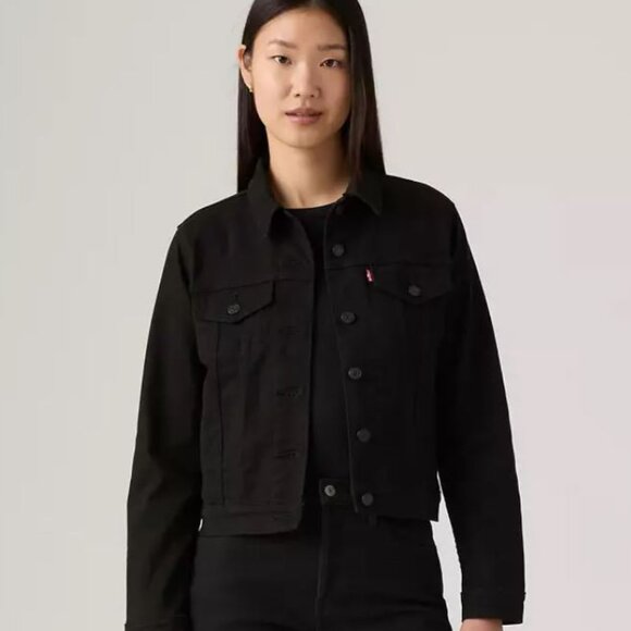 LEVI'S| Original Trucker Jacket Like New condition SZ XS BLK - Picture 1 of 9